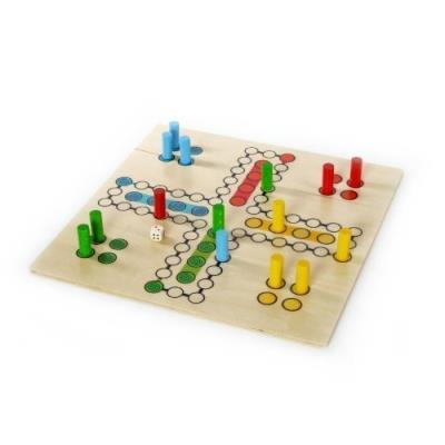 Hess wooden toddler toy board game get out (4 people)