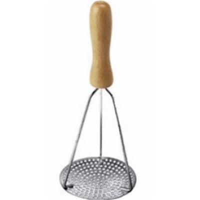 Générique Inox Pilon Presse Purée Manche En Bois