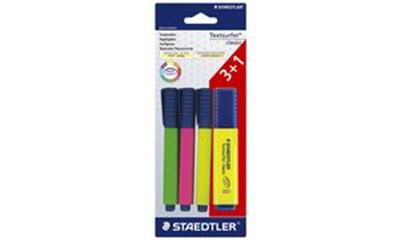 STAEDTLER - Textsurfer classic translucide , 3 + 1 GRATUITS