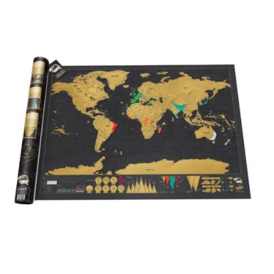 Luckies scratch map carte du monde à gratter edition luxe