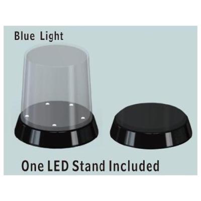 Vitrine ronde (haut plat) : base avec led lumineux trumpeter