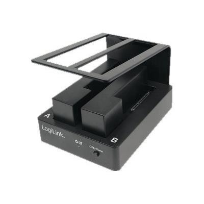 LogiLink USB 2.0 Quick Port for two 2,5 + 3,5 inch SATA harddrives - controller voor opslag - SATA 3Gb/s - eSATA 3Gb/s, USB 2.0