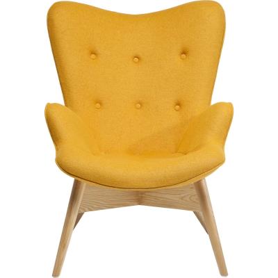 Fauteuil Retro Angels Wings jaune eco Kare Design