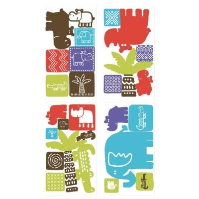 JOMOVAL ROOMMATES STICKER MURAL REPOSITIONNABLE POUR ENFANT (MOTIF SAFARI)
