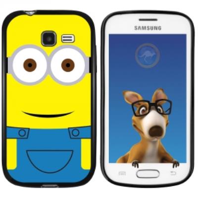 Coque Souple en gel noir pour Galaxy Trend Lite avec impression Motifs mignon personnage