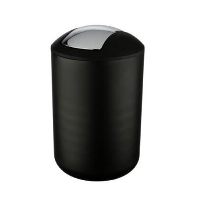 Wenko 21212100 Brasil Poubelle Taille L Noir 6,5 L 19,5 x 19,5 x 31 cm
