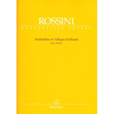 Partitions classique BARENREITER ROSSINI G. - ANDANTINO ET ALLEGRO BRILLANTE - HARPE Harpe