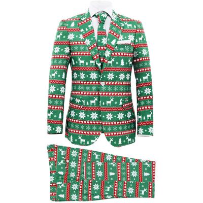vidaXL Costume à 2 pcs Noël et Cravate Homme Cadeaux Multicolore Multi-Taille