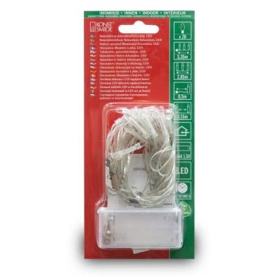 KONSTSMIDE 1408-403 GUIRLANDE 20 LED BLEU + CÂBLE TRANSPARENT 1,5 V
