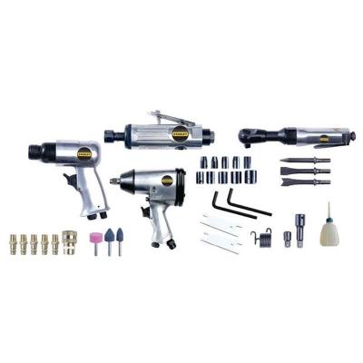 Kit d'outils pneumatiques + accessoires 34 pièces stanley 8221074stn