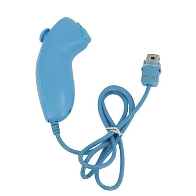 Nunchuck manette pour Nintendo Wii et Wii u - Bleu - Straße Game ®