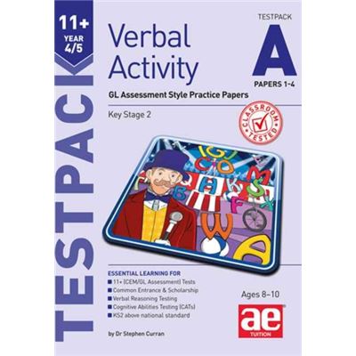 11+ Verbal Activity Year 4/5 Testpack A