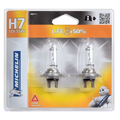 Michelin 008717 Life +50% 2 Ampoules H7 12 V 55W