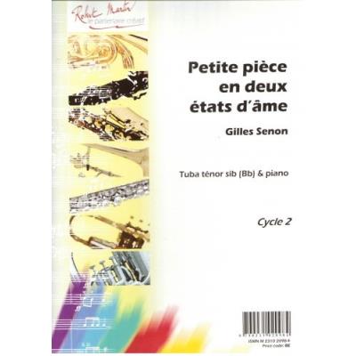 Partitions classique ROBERT MARTIN SENON G. - PETITE PIECE EN DEUX ETATS D'AME, SIB Tuba