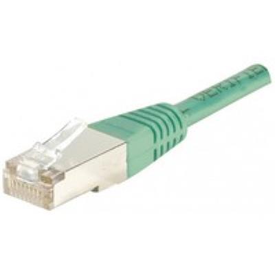 Cordon RJ45 patch FTP CAT 5e Vert - 15 m