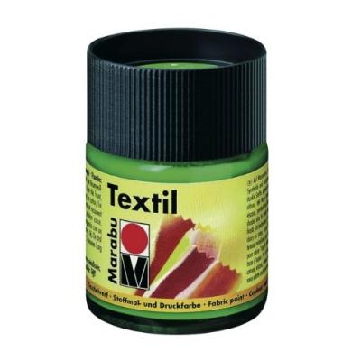 Marabu-textil : peinture pour tissus clairs 50ml pot : clair vert mr171605062