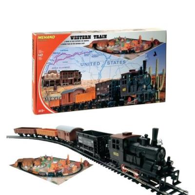 Mehano - t109 - coffret de train - western train avec tapis de jeu
