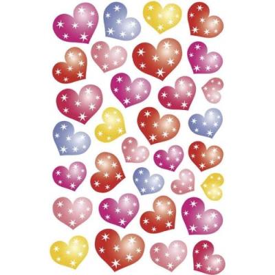 Herma - sticker magic coeurs pointillés 32 sticks 1 feuille 85x120mm 3256