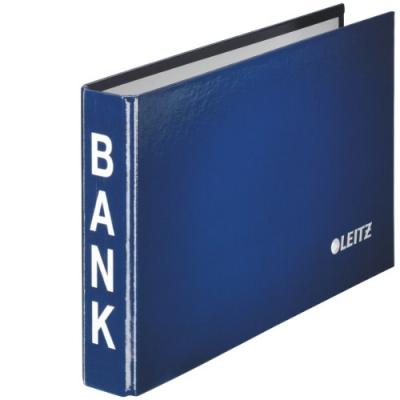 Esselte leitz 1002 classeur banque à 2 anneaux 20 mm (bleu, inscription bank) 10020035
