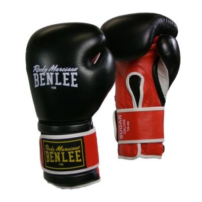 Benlee sugar deluxe gants de boxe noir rouge 10