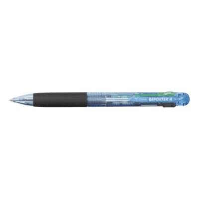 Tombow stylo à bille reporter 4, bleu translucide bc-frc40