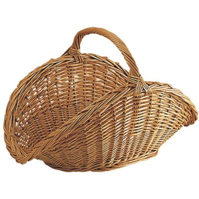 Panier à bûches en osier buff, l 65 -PEGANE-
