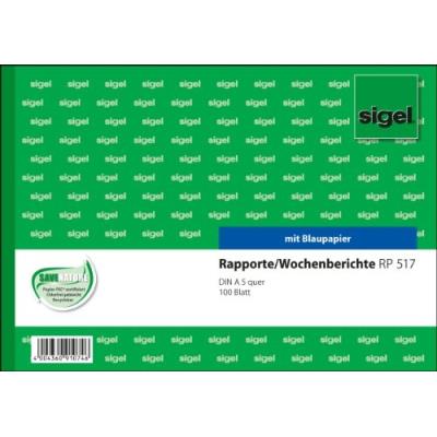 Sigel wochenrapport  wochenbericht rp517