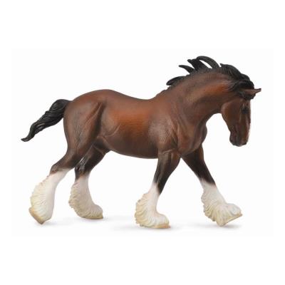 Figurine Cheval : Etalon Clydesdale baie Figurines Collecta