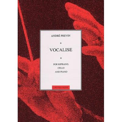 Partitions classique CHESTER MUSIC ANDRE PREVIN - VOCALISE - CELLO Violoncelle
