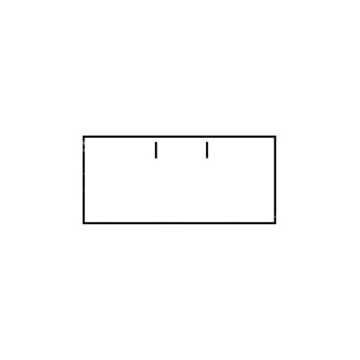 Label 2616 blanc rectangulaire permanent 6 rouleau a 1000 pièces