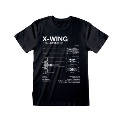 Star Wars - T-Shirt X-Wing Sketch - Taille L