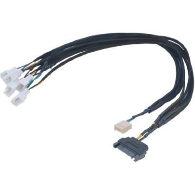 Akasa flexa fp5s 450mm pwm fan splitter cable for 5 fans powered by sata ak-cbfa07-45