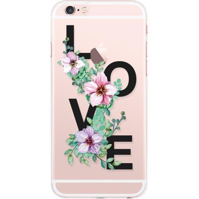 Coque rigide transparente love pour iPhone 6/6S