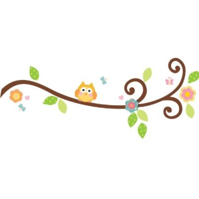 ROOMMATES STICKERS MURAUX REPOSITIONNABLES ENFANT BRANCHE D'ARBRE