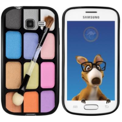 Coque Souple en gel noir pour Galaxy Trend Lite avec impression Motifs palette de maquillage