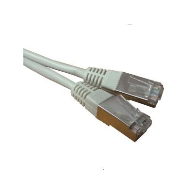 Cordon réseau RJ45 Cat. 6 100% cuivre blindé FTP gris 0.30 m