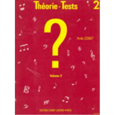 Méthodes et pédagogie LEMOINE LEDOUT ANNIE - THÉORIE-TESTS VOL.2 Formation musicale - solfège