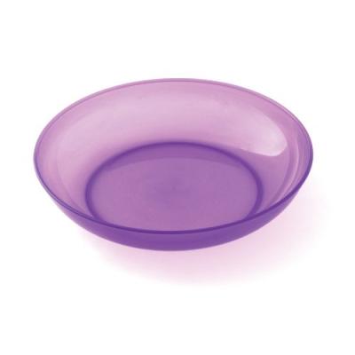 PLASTOREX - 8401 VT- ASSIETTE RONDE - POLYPROPYLÈNE - TRANSPARENT VIOLET