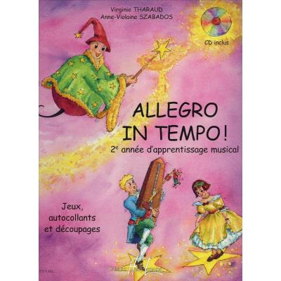 Méthodes et pédagogie LEMOINE THARAUD V./ SZABADOS A.V. - ALLEGRO IN TEMPO + CD Eveil musical