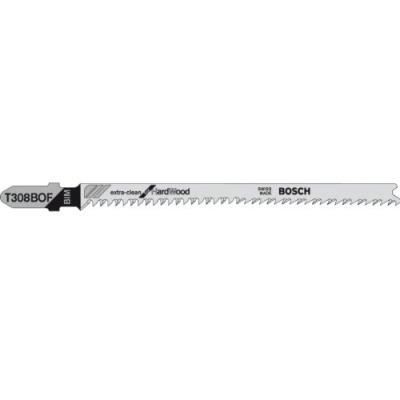 Bosch 2609256A06 Hcs - T 308 Bo Lame De Scie Sauteuse pour Coupes Courbes Très Nettes Epaisseur 5-50 Mm Longueur 117 Mm