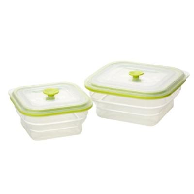 IDELICE CO249857A LOT DE 2 BOÎTES DE CONSERVATION VERT ANIS 500/1000 ML