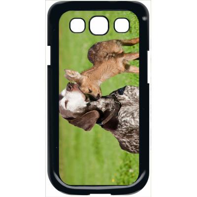 Coque samsung s3 chien et petit chevreuil