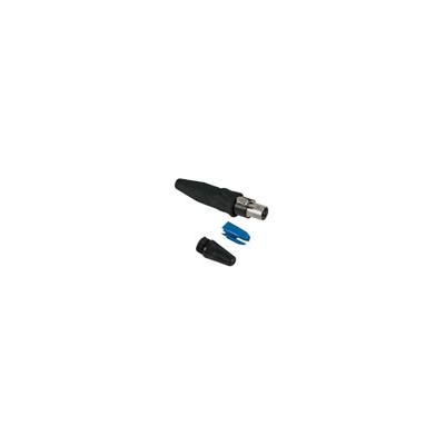 Tiny - Rean - 3-POLE cable connector, black metal shell, gold plated contacts
