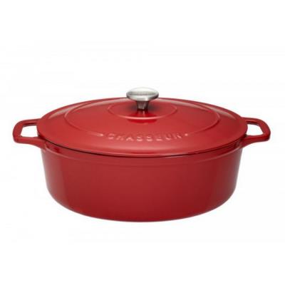 Chasseur Cocotte Sublime fonte ovale 5 L 29 cm rouge Chasseur