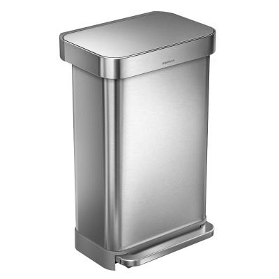 Poubelle Simplehuman Poubelle réctangulaire à pédale 45l inox brossé - cw2024 - simplehuman