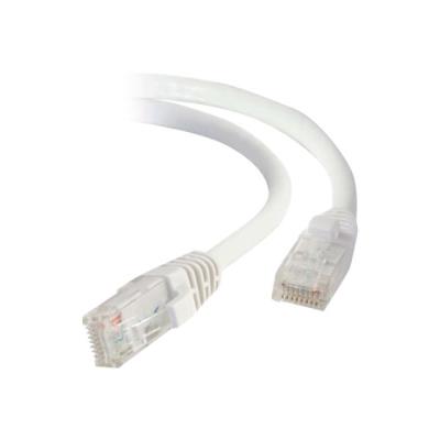 C2G Cat5e Booted Unshielded (UTP) Network Patch Cable - verbindingskabel - 30 cm - wit