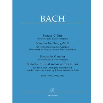 3 SONATES BWV1033/BWV1031/BWV1020