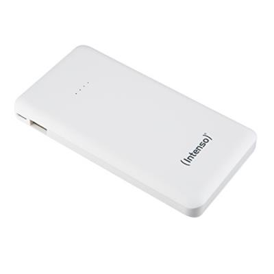Intenso Powerbank S10000 Slim - Batterie de secours pour smartphone/tablette/lecteur MP3/caméra digital - 10000 mAh - Blanc