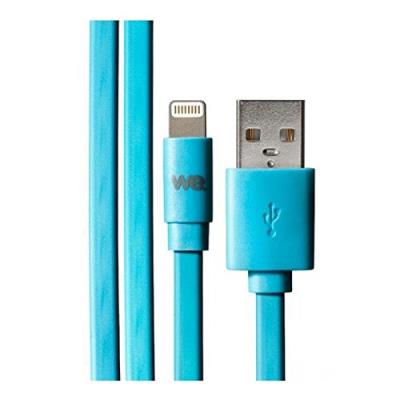 WE WEUSBLIGHTPLAT100B Câble USB/Lightning Plat 1 m Bleu