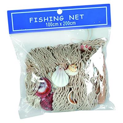 Fêter et recevoir filet de pêche avec coquillage